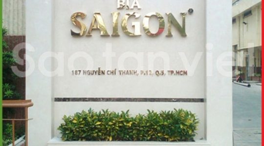 Chữ Inox Vàng Làm Hộp Nổi (Bsg)