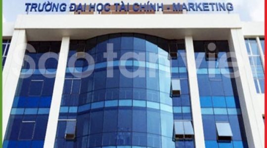 Rooftop sign Aluminium - Led điểm phát sáng (Trường ĐH Marketing)