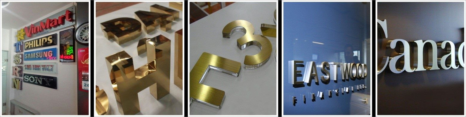 Tìm hiểu tất tần tật về "Chữ inox - Logo inox" quảng cáo