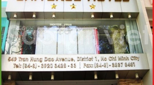 Mặt Dựng Alu - Chữ Inox - Đèn Led (Hv Hotel)