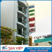 Bảng Vẫy 2 Mặt - Chữ Mica Đèn Led (Qk)