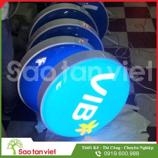 HỘP ĐÈN ÉP NỔI 3D (Ngân Hàng VIB)